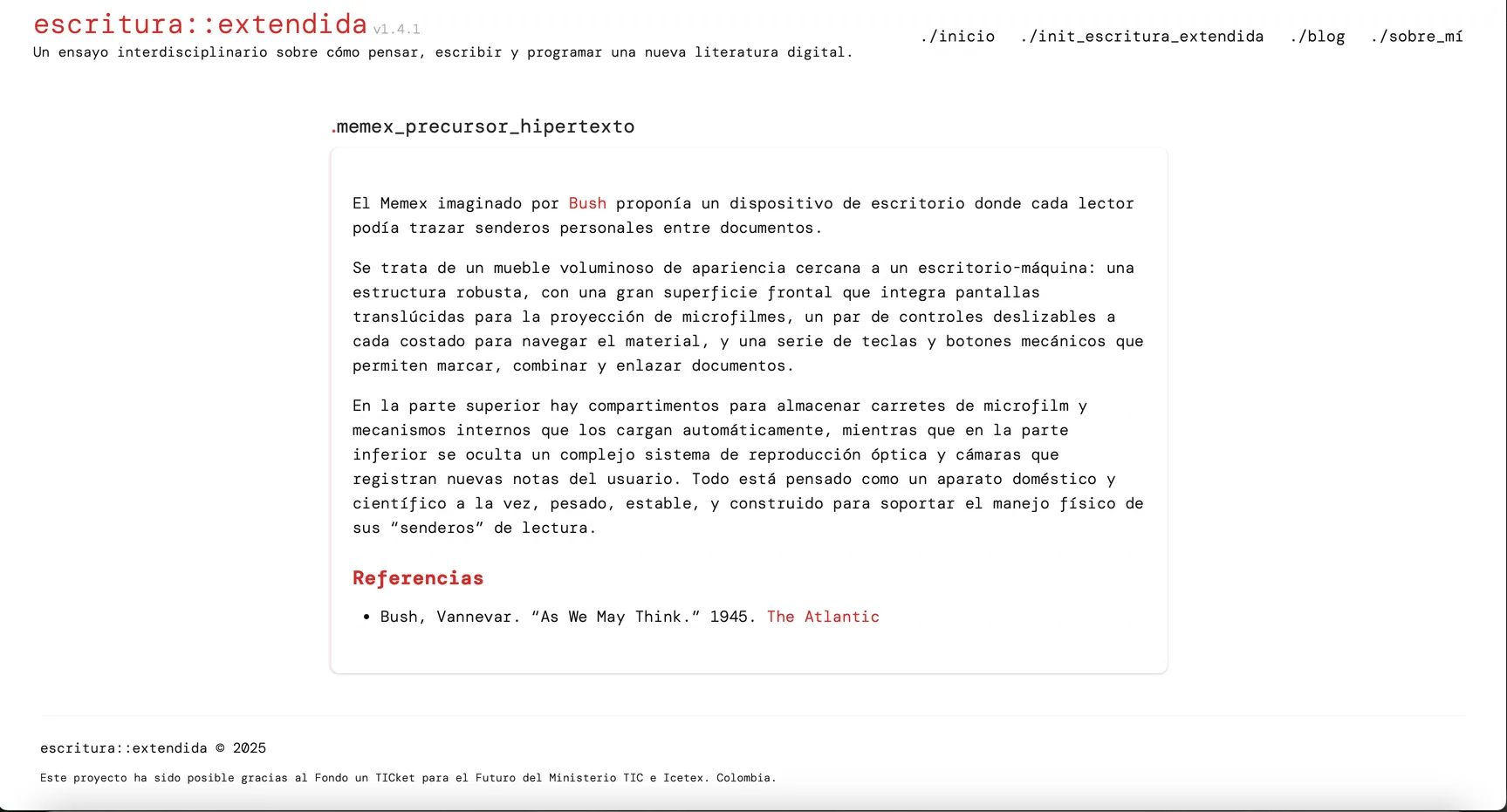 Captura de pantalla de la aplicación Obsidian
